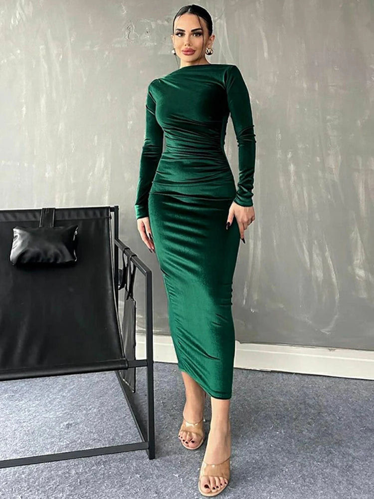 HEYV Velvet Midi Dress