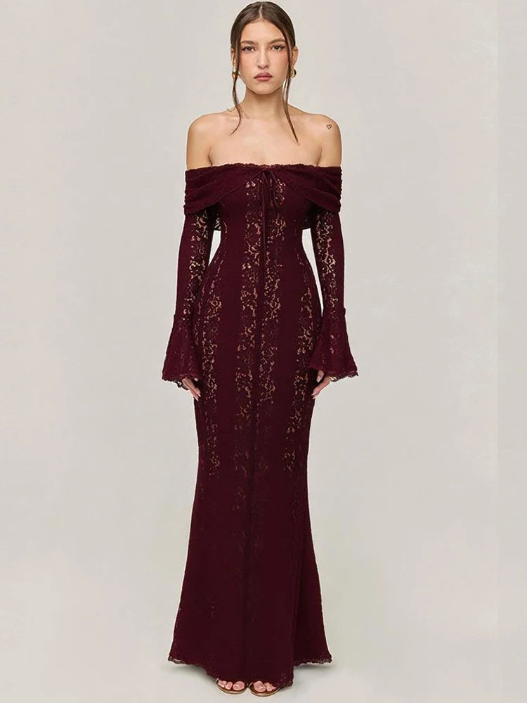 HEYV Lace Evening Dress